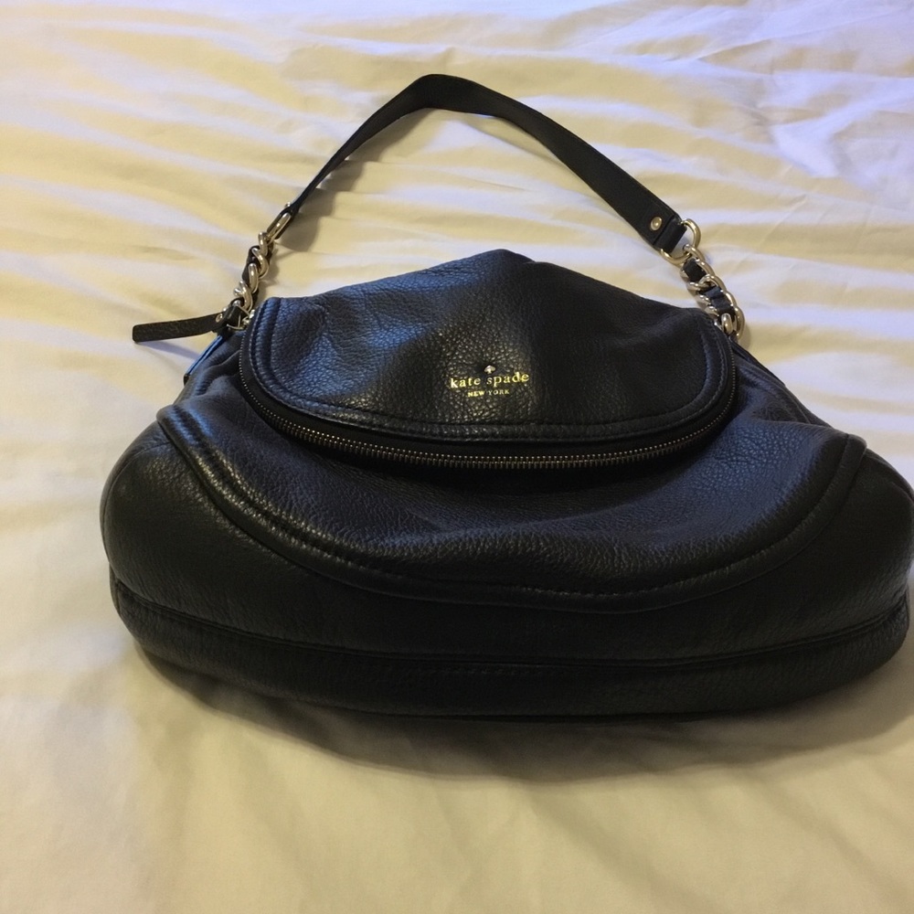 Kate Spade purse, black, shoulder style.